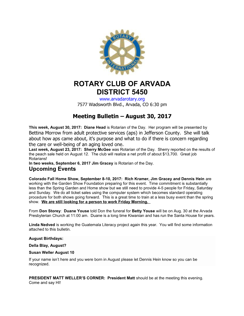 Rotary Club of Arvada
