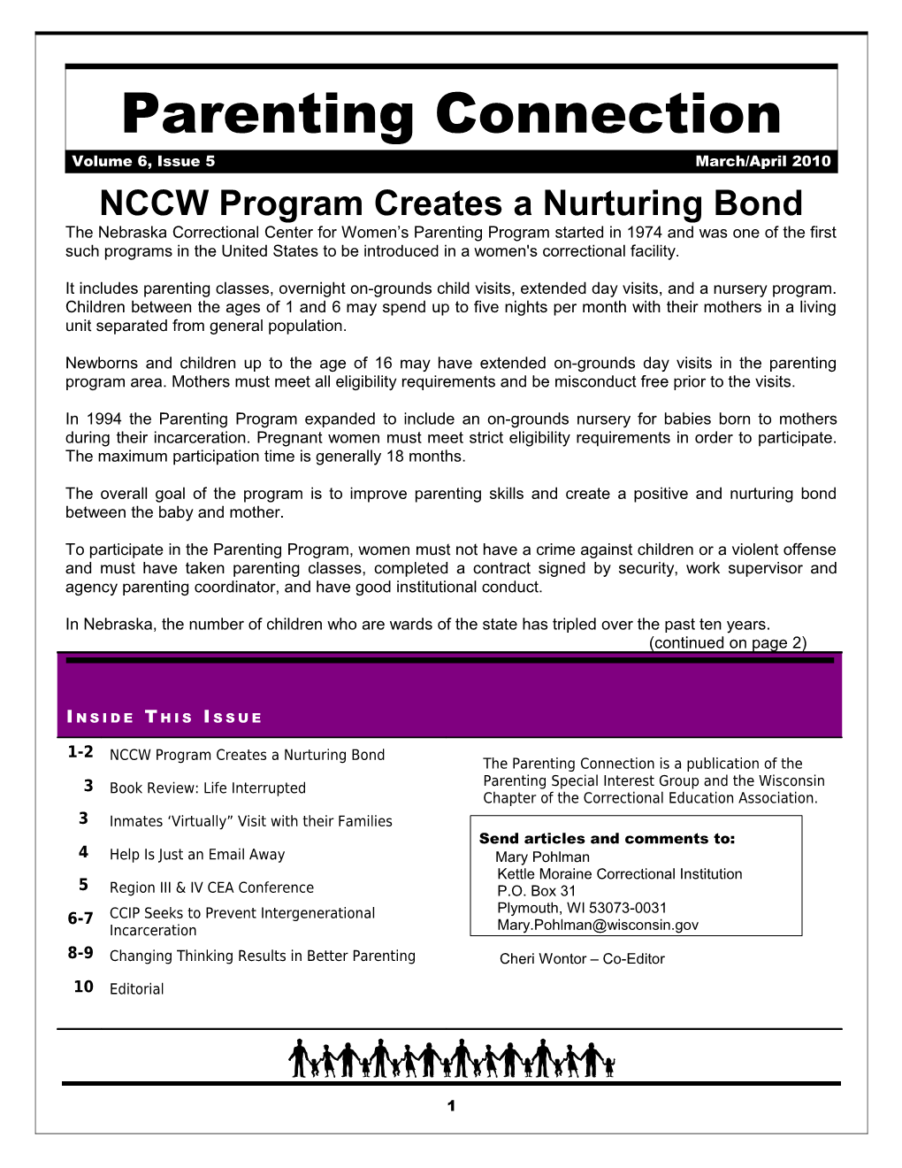 NCCW Program Creates a Nurturing Bond