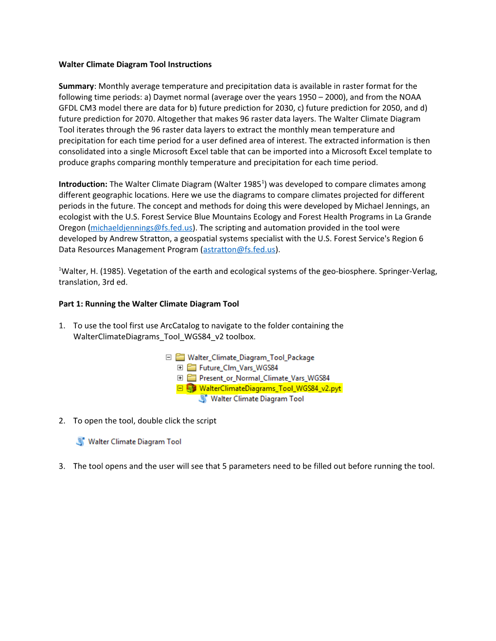 Walter Climate Diagram Tool Instructions