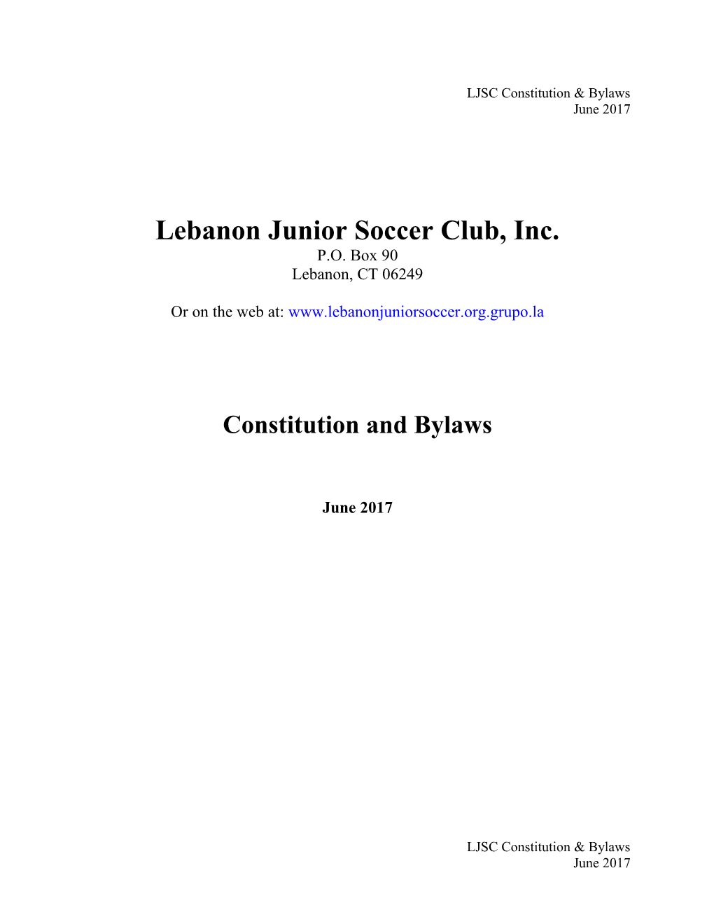 Lebanon Junior Soccer Club, Inc