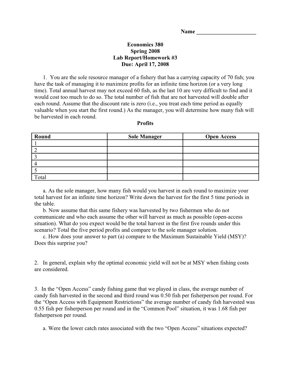 Lab Report/Homework #3