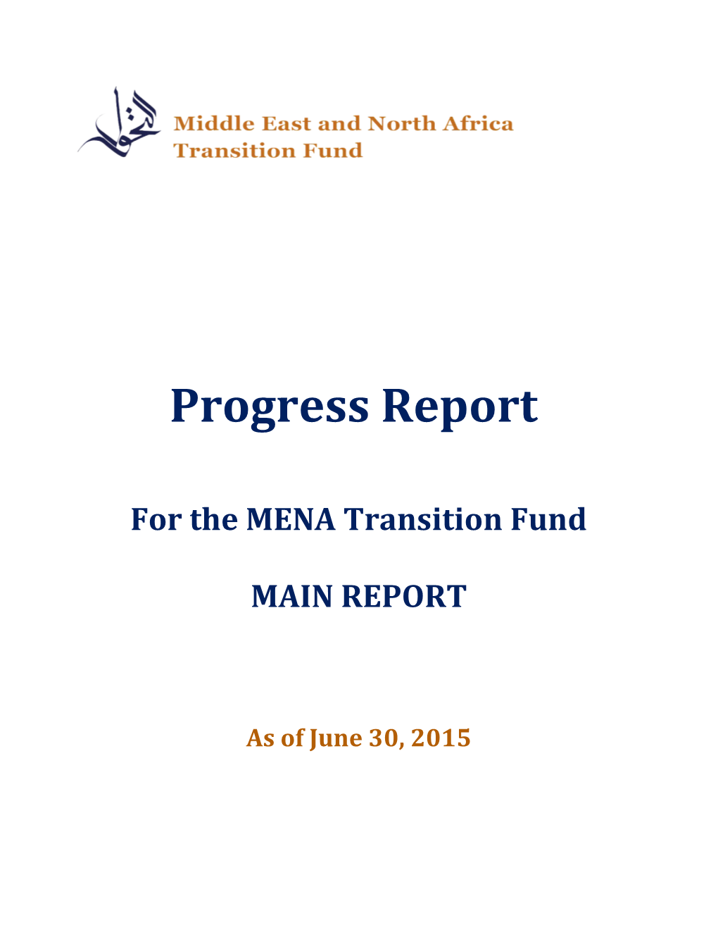 For the MENA Transition Fund