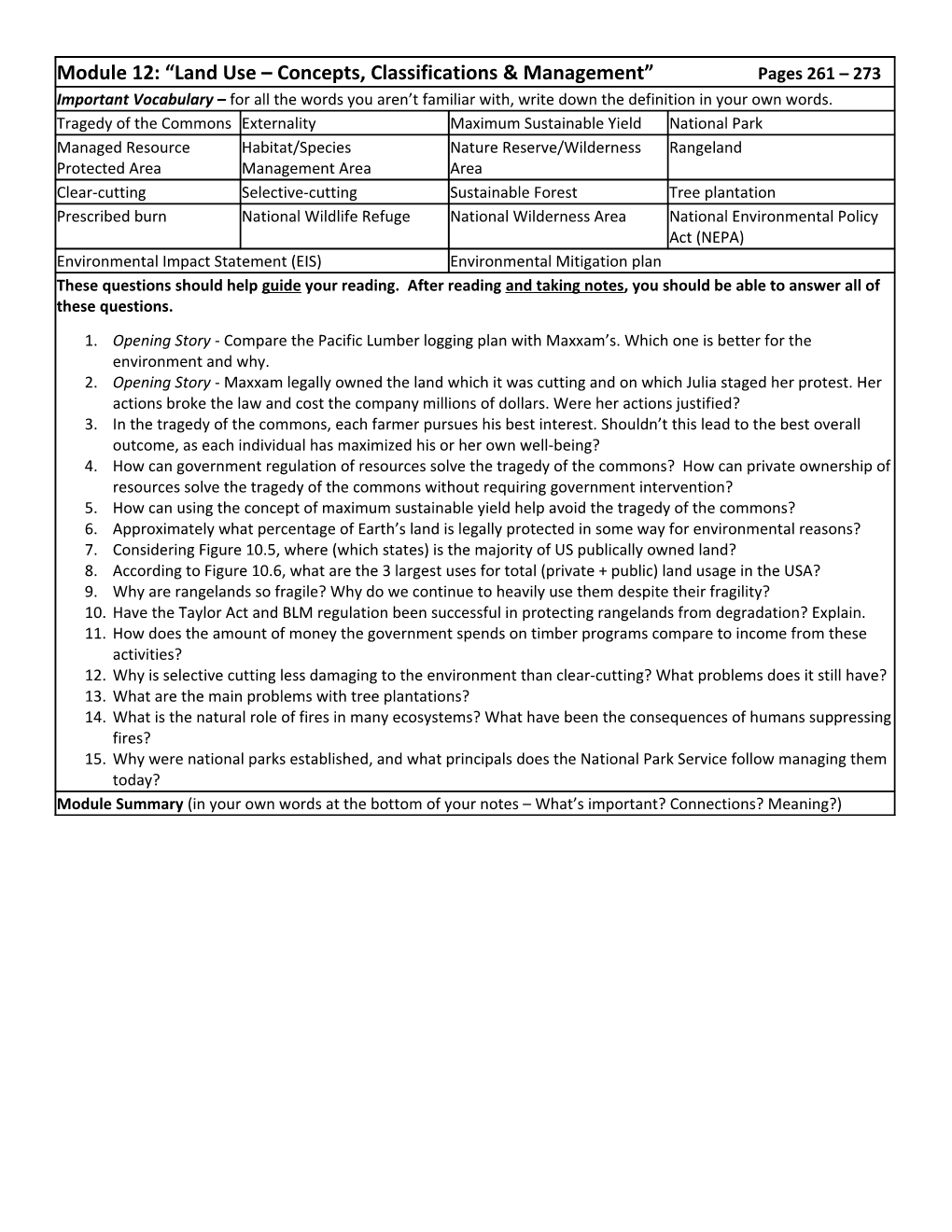 Opening Story - Compare the Pacific Lumber Logging Plan with Maxxam S. Which One Is Better