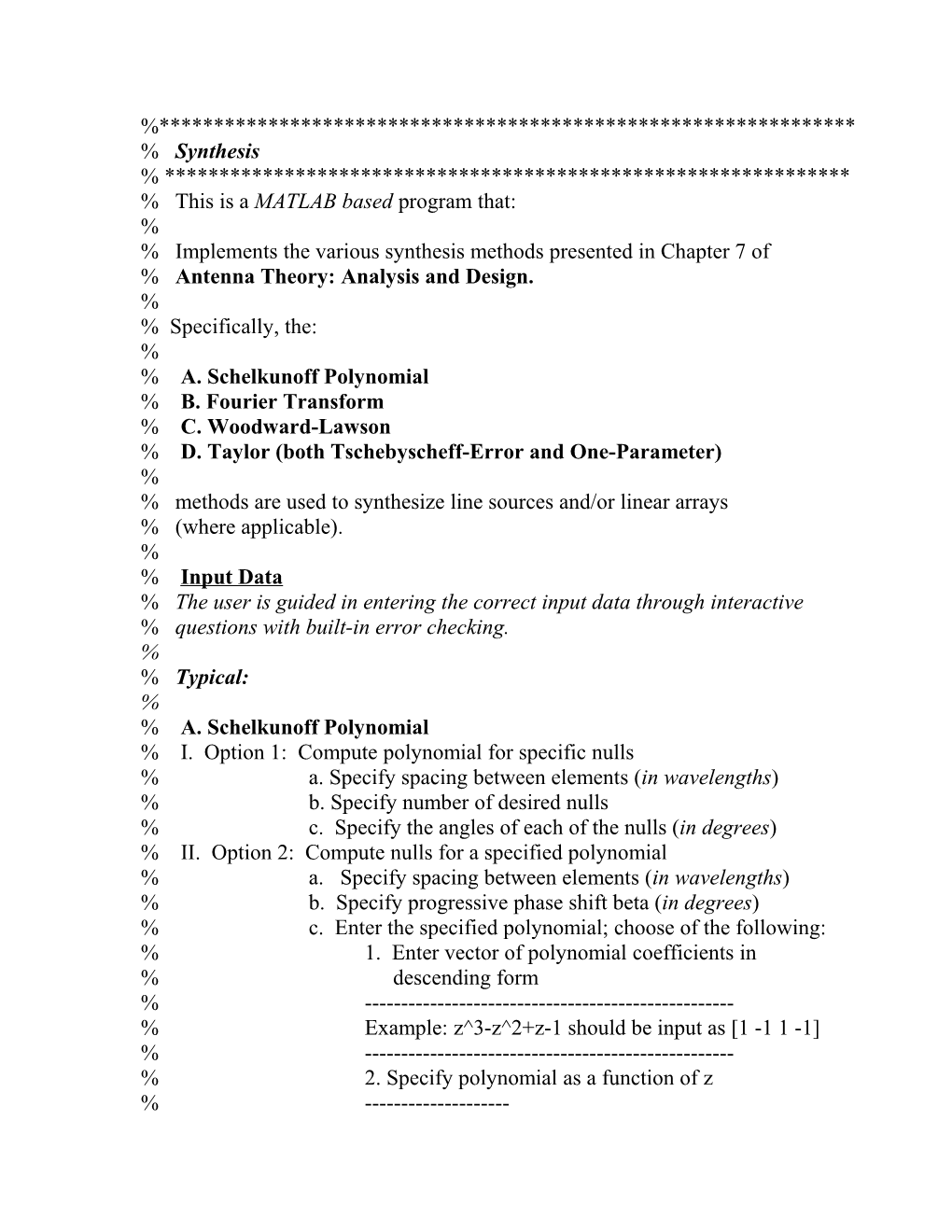 % This Is a MATLAB Based Program That