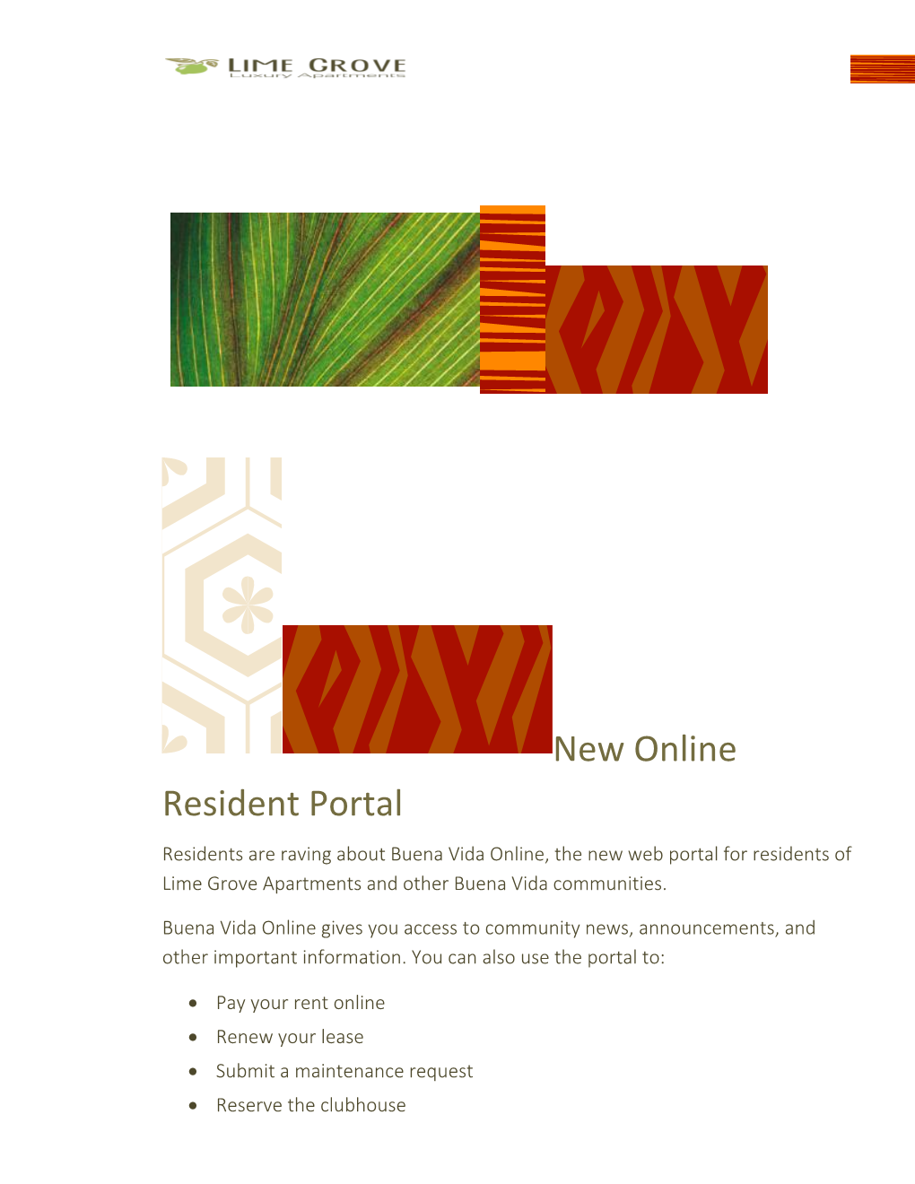 New Online Resident Portal
