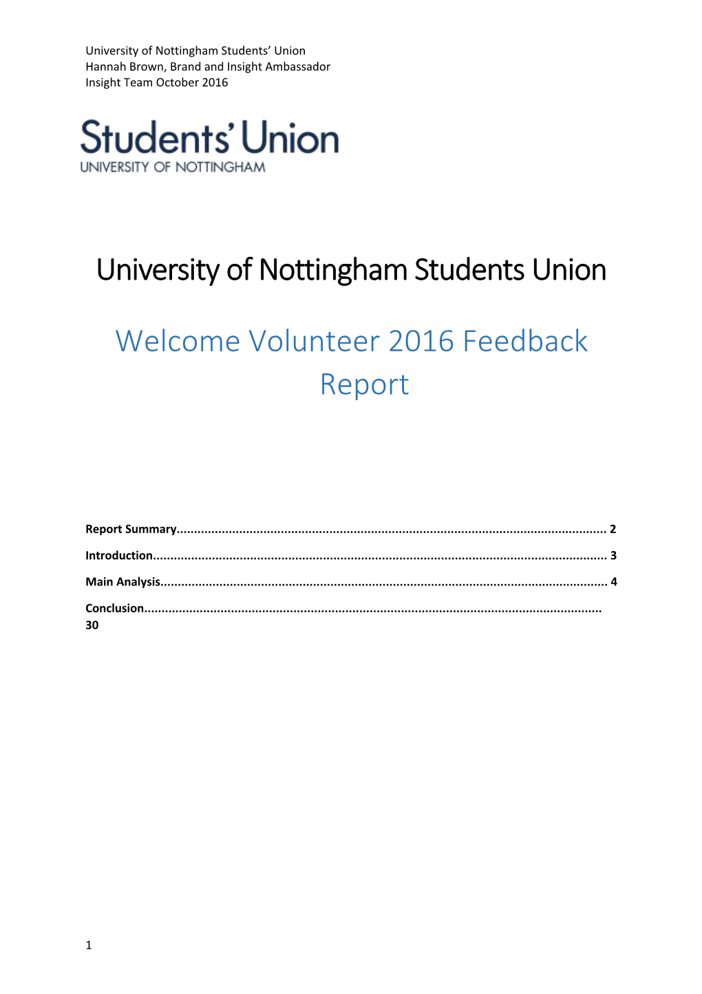 University of Nottingham Students Union