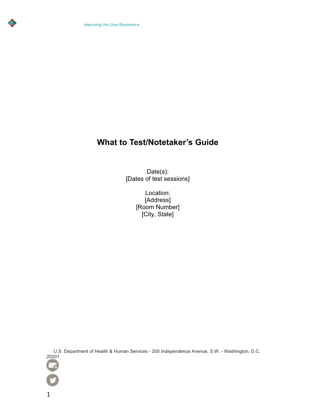 What to Test / Notetaker's Guide