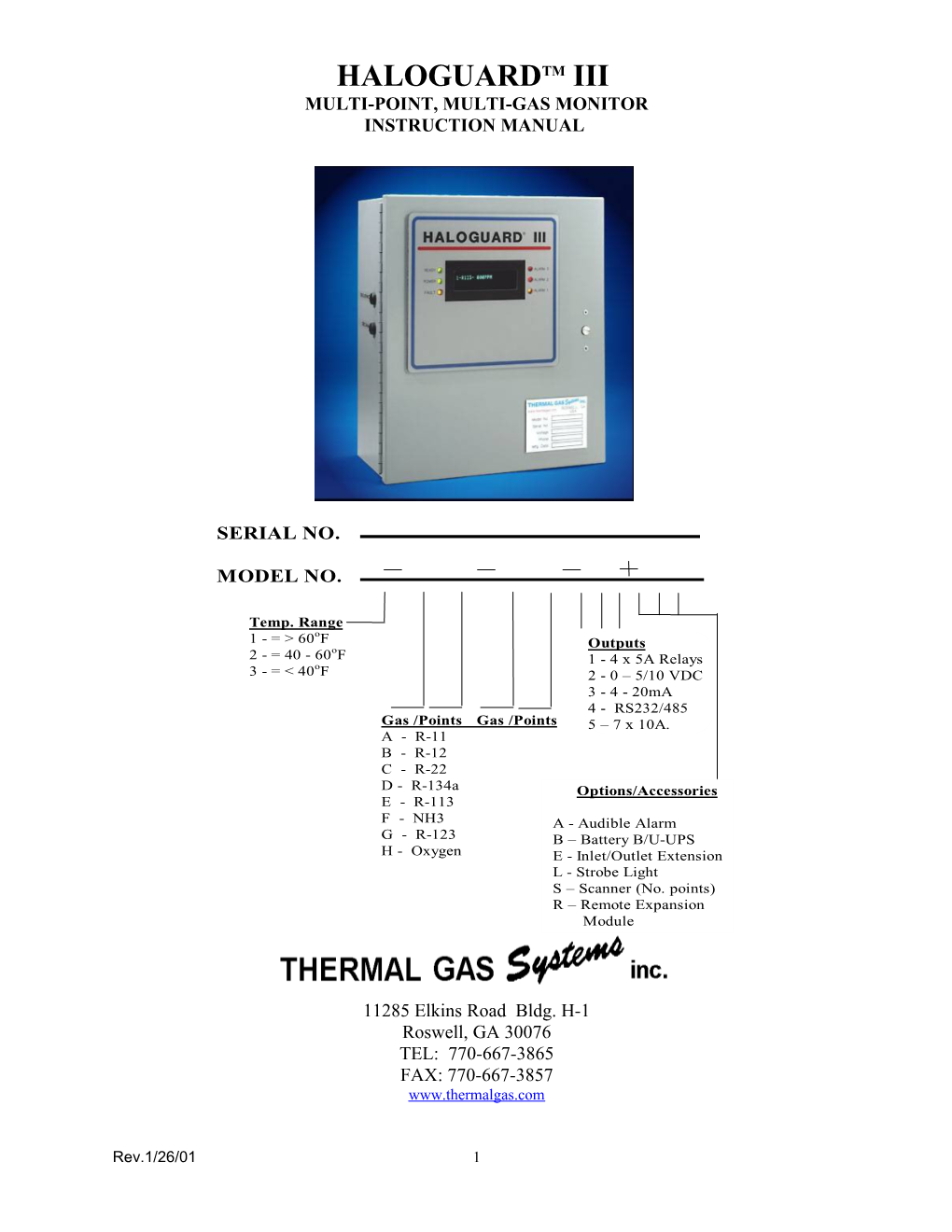 Multi-Point, Multi-Gas Monitor