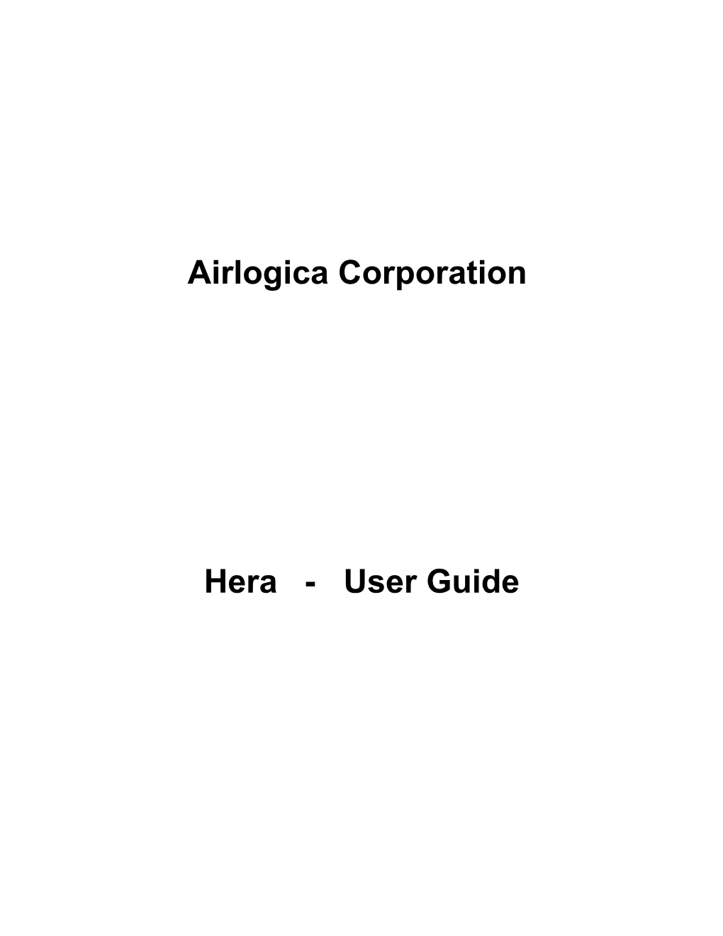 Airlogica Corporation