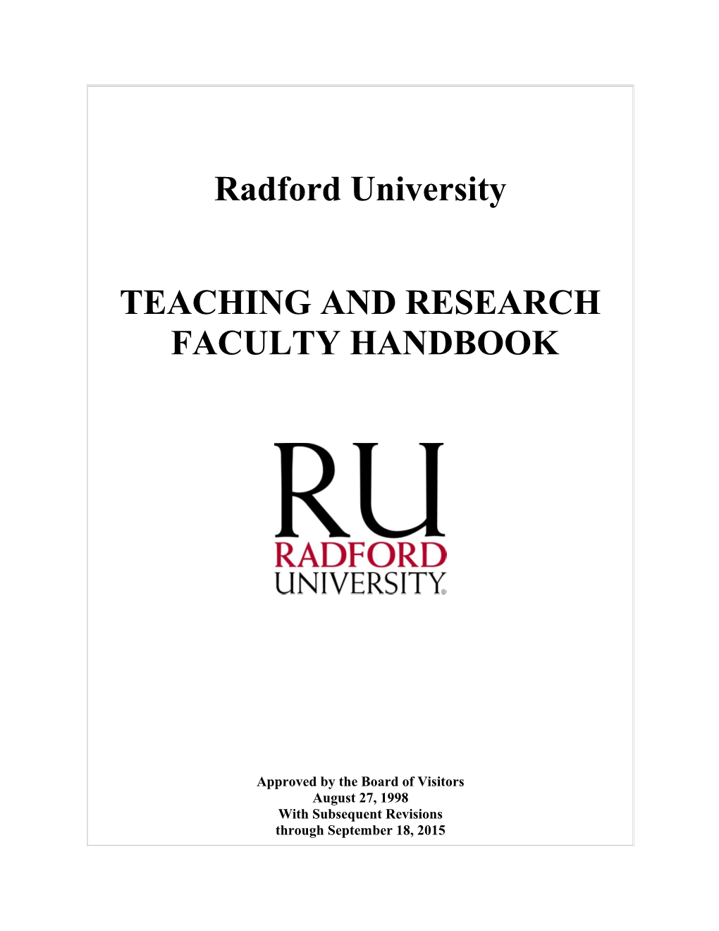 Teaching and Research
