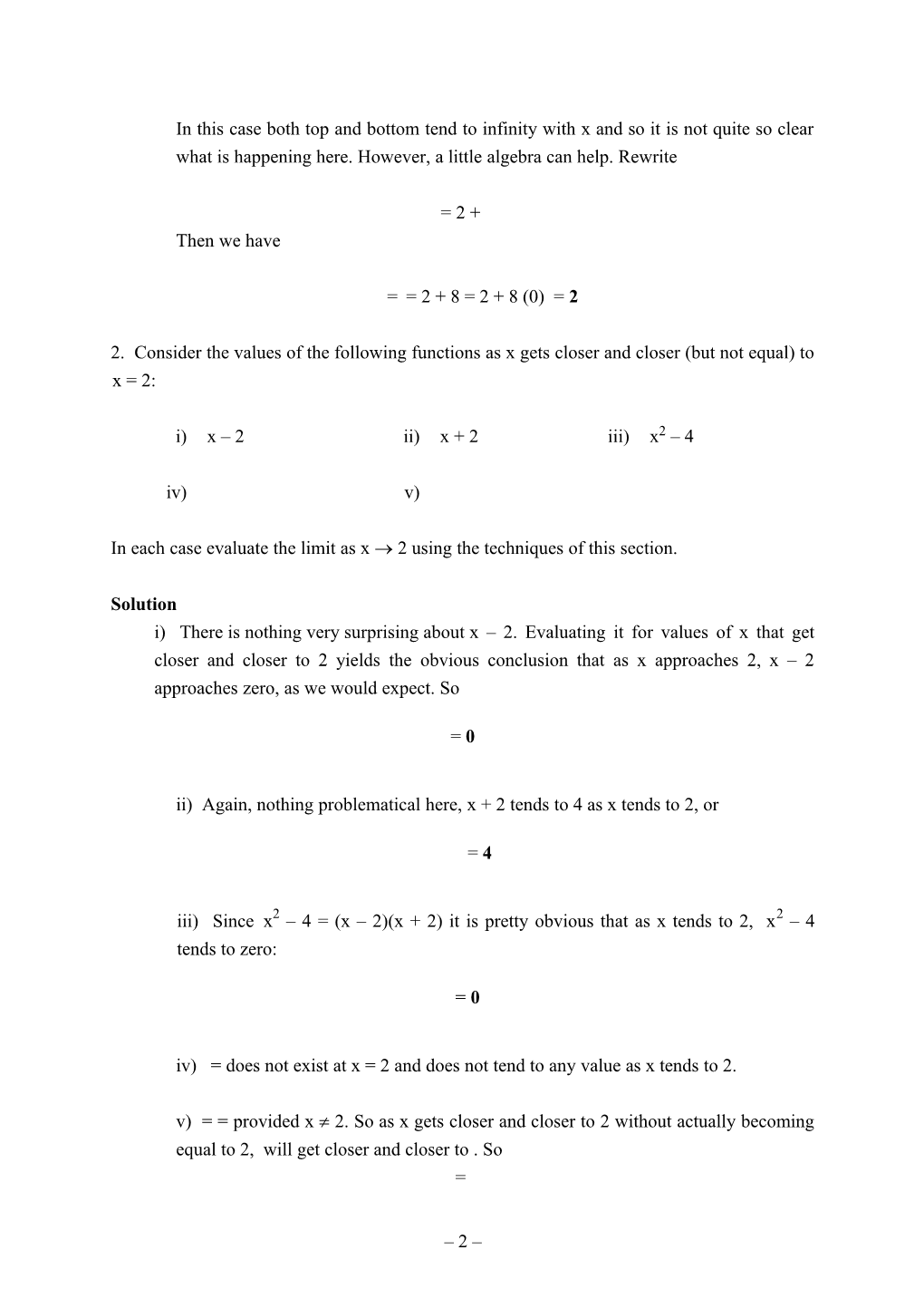 Chapter 14Solutions to Exercises for Analysis for Engineers - Limits, Sequences, Iteration
