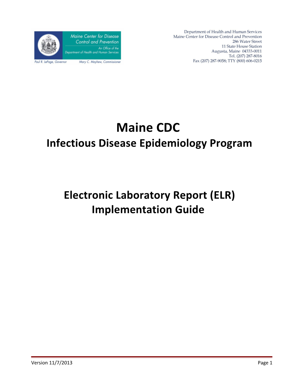 Infectious Disease Epidemiology Program