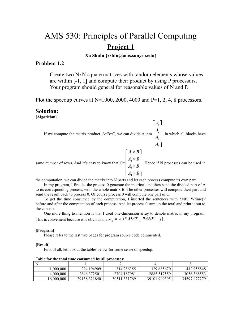 AMS 530: Principles of Parallel Computing