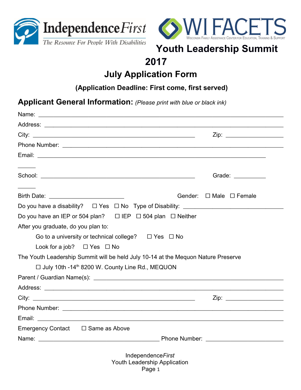 Youth Leadership Summit 2017