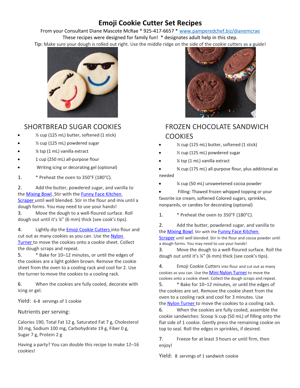 Emoji Cookie Cutter Set Recipes