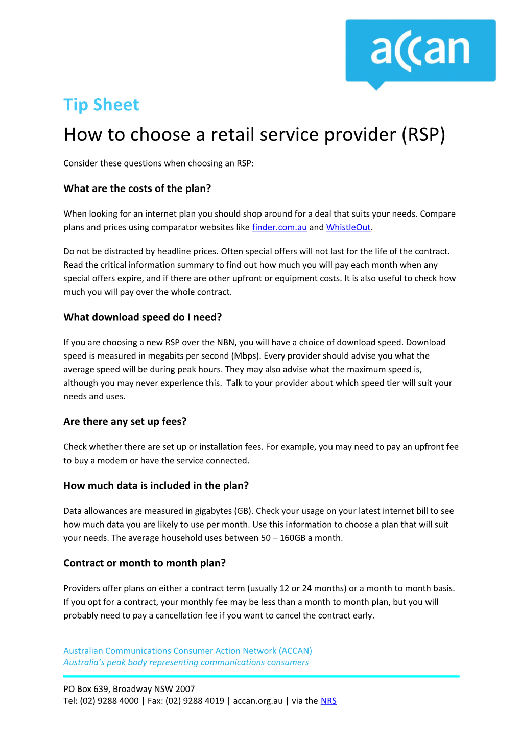 How to Choose a Retailservice Provider (RSP)