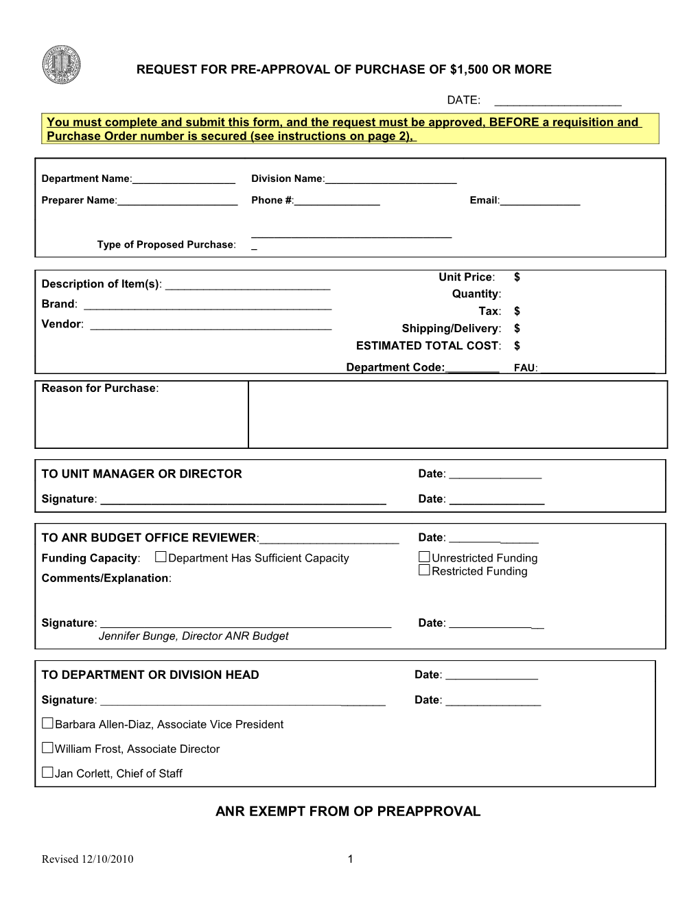 Consulting/Professional Services Request Form