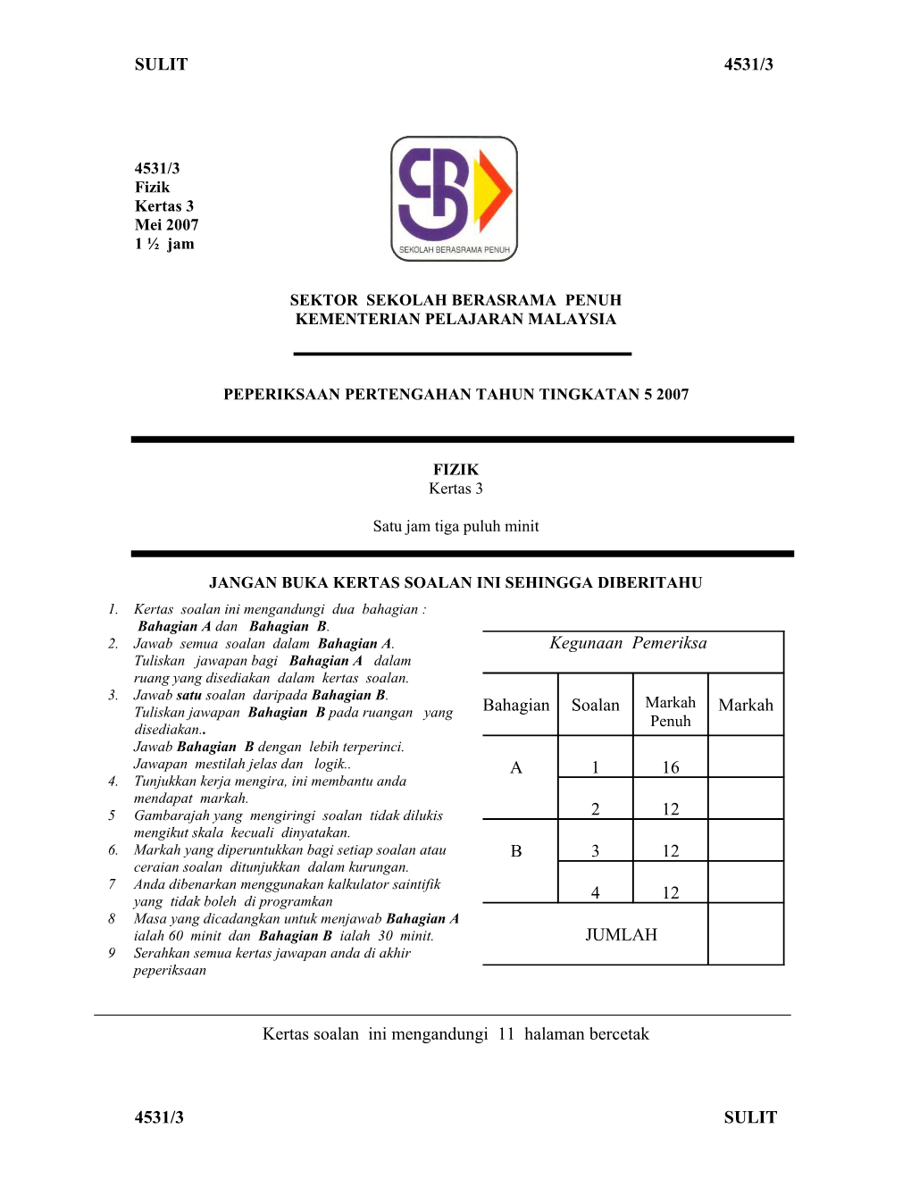 Sektor Sekolah Berasrama Penuh