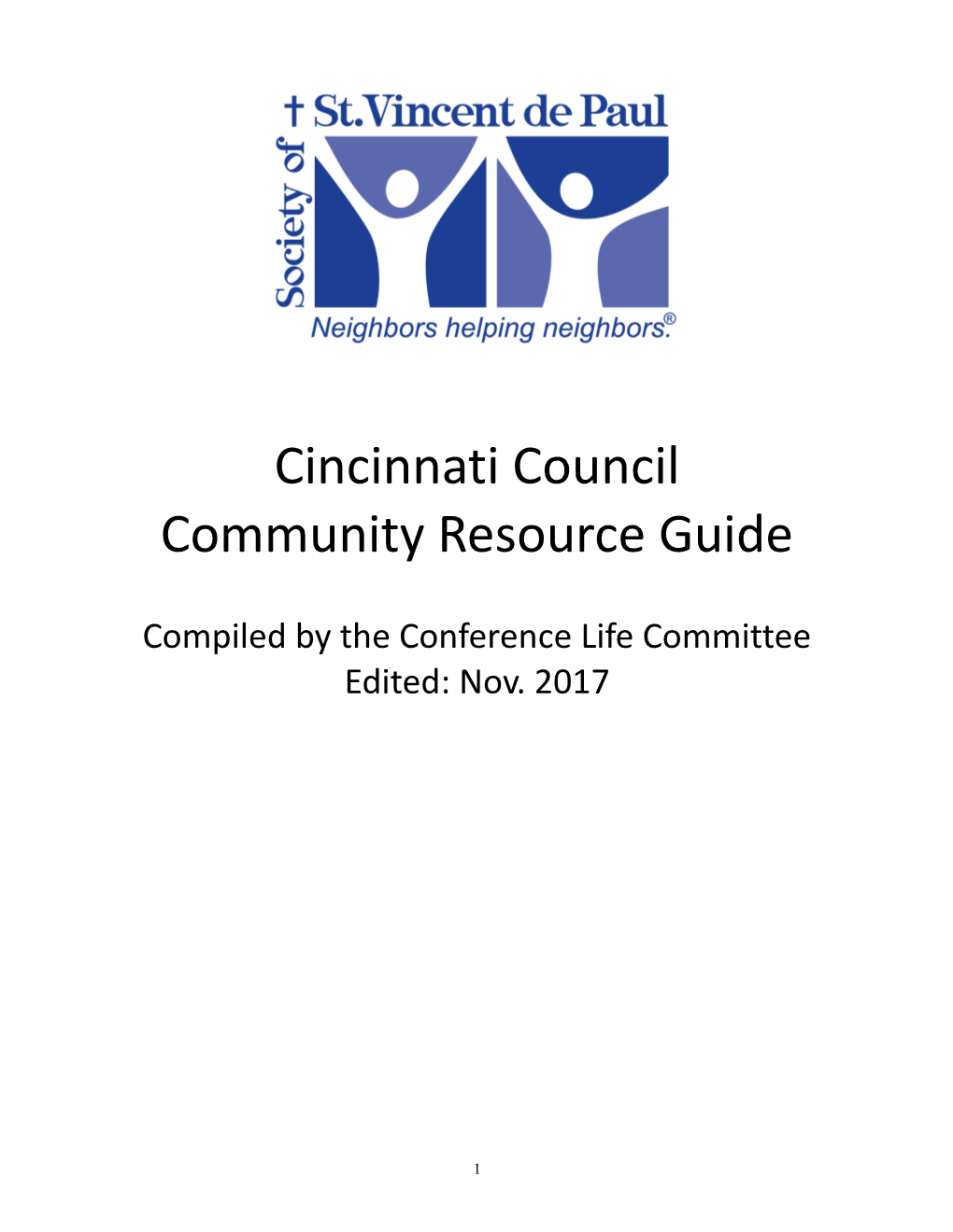 Compiled by the Conference Life Committee