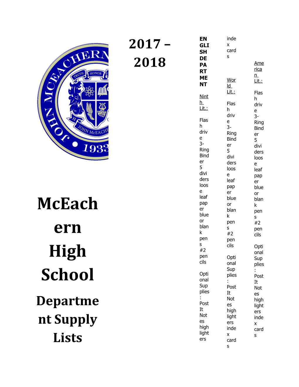 Mceachern High School