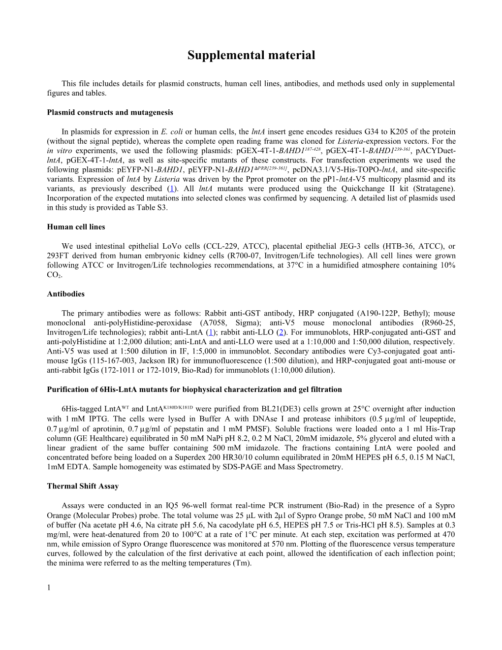 Lnta-BAHD1: a Functional Interface