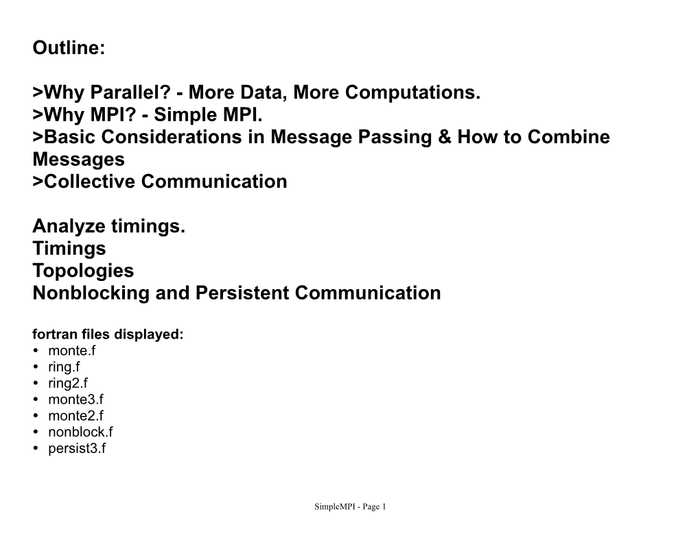 &gt;Why Parallel? - More Data, More Computations