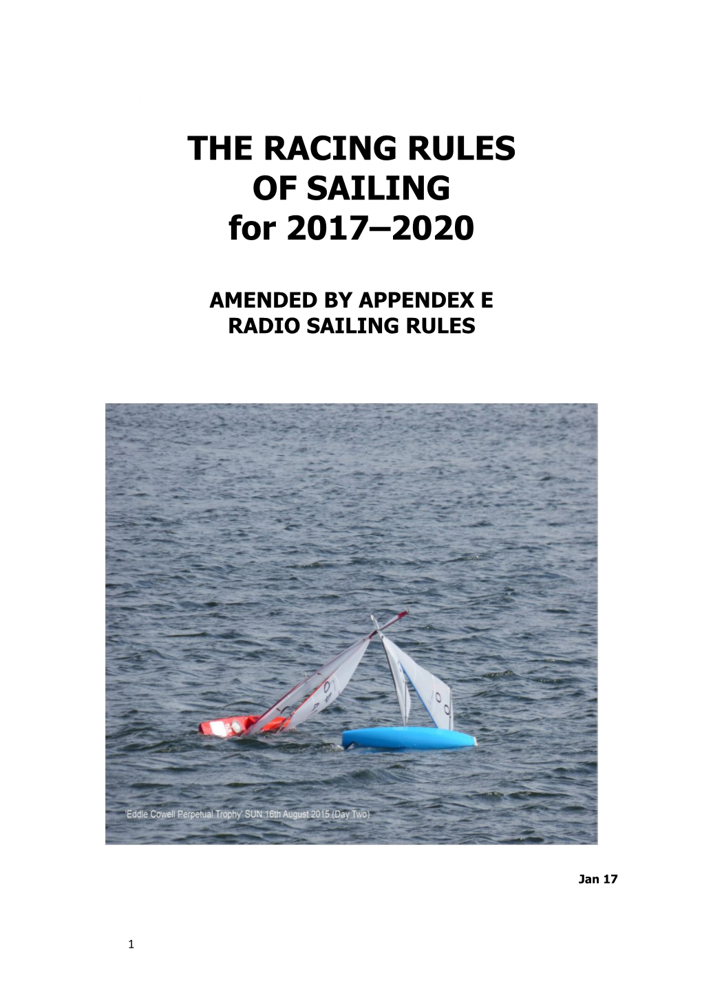 Racing Rules of Sailing