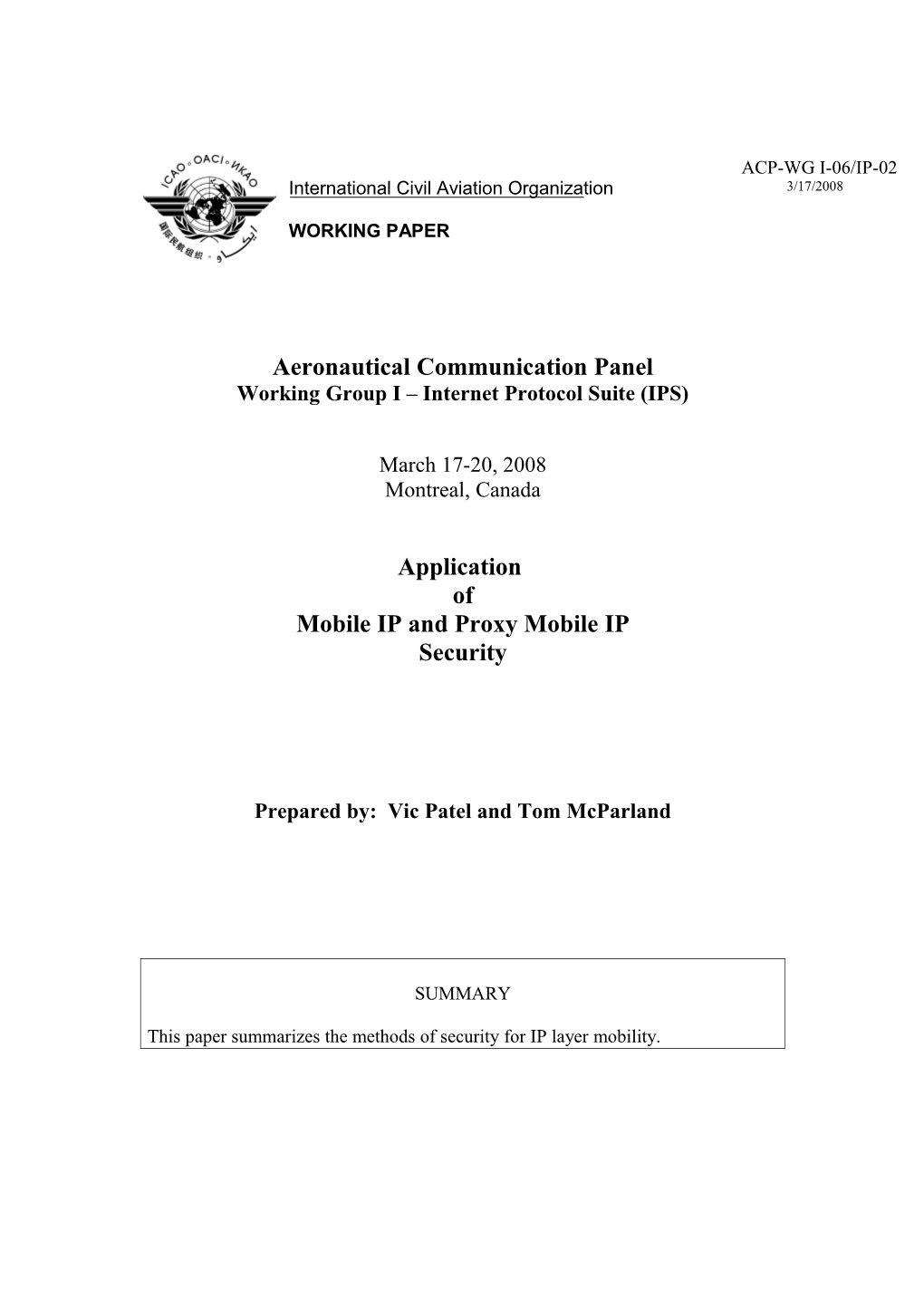 Application of Mobile IP and Proxy Mobile IP Security