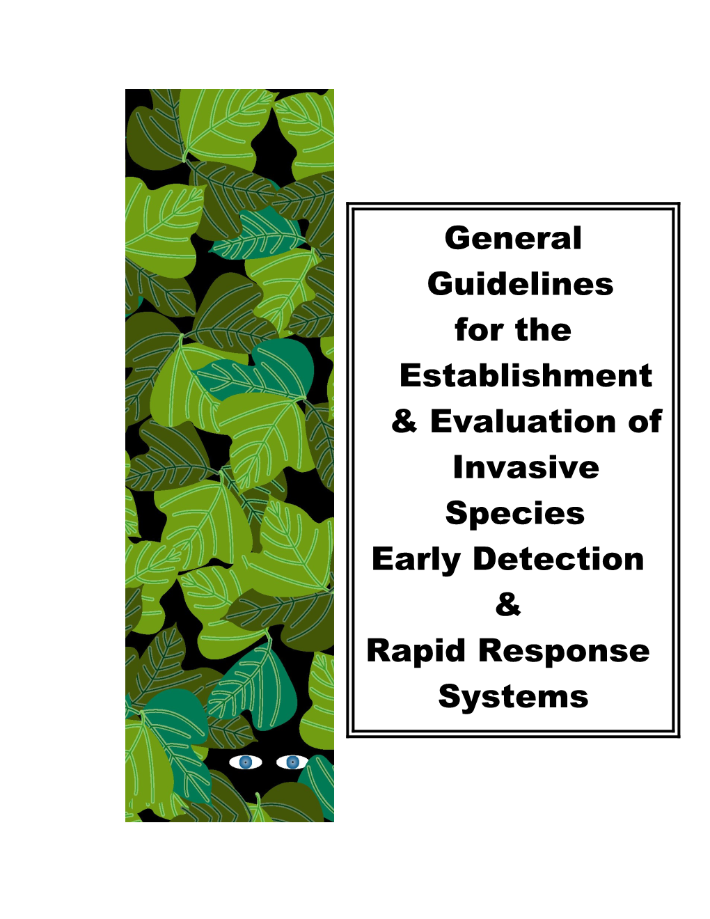 Guidelines for Early Detection and Rapid Response Systems