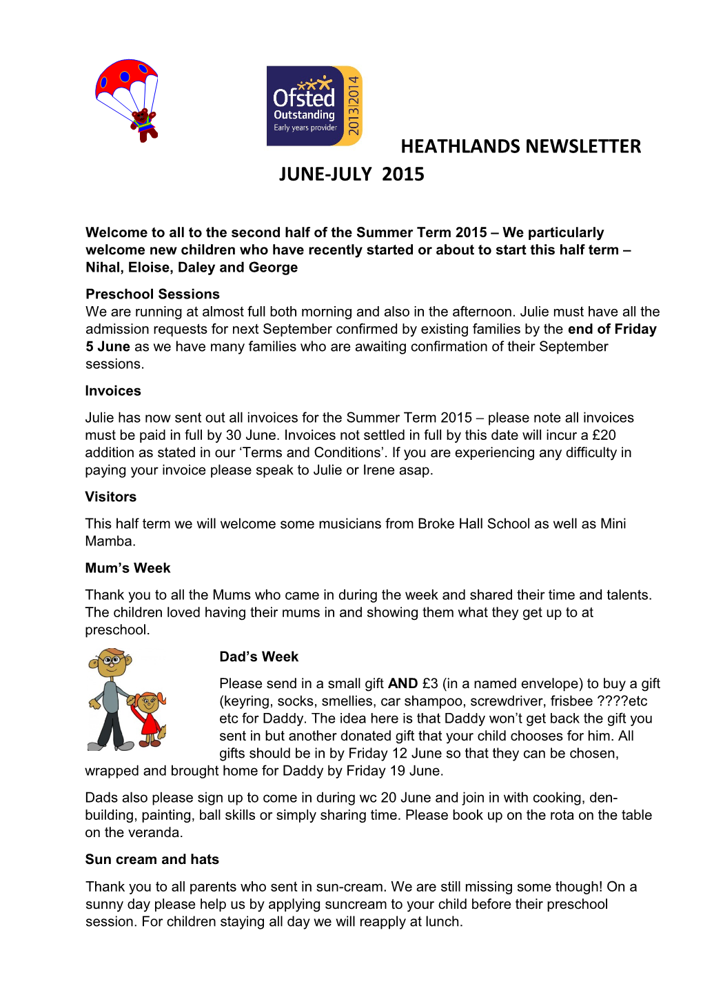 Heathlands Newsletter June-July 2015