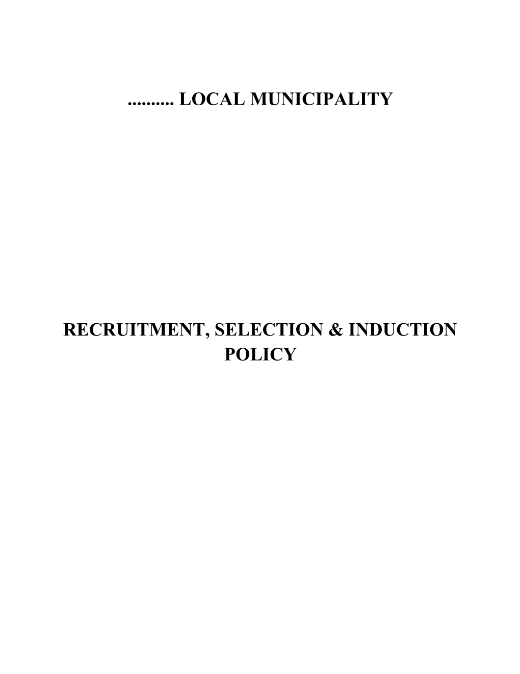 Mbombela Local Municipality