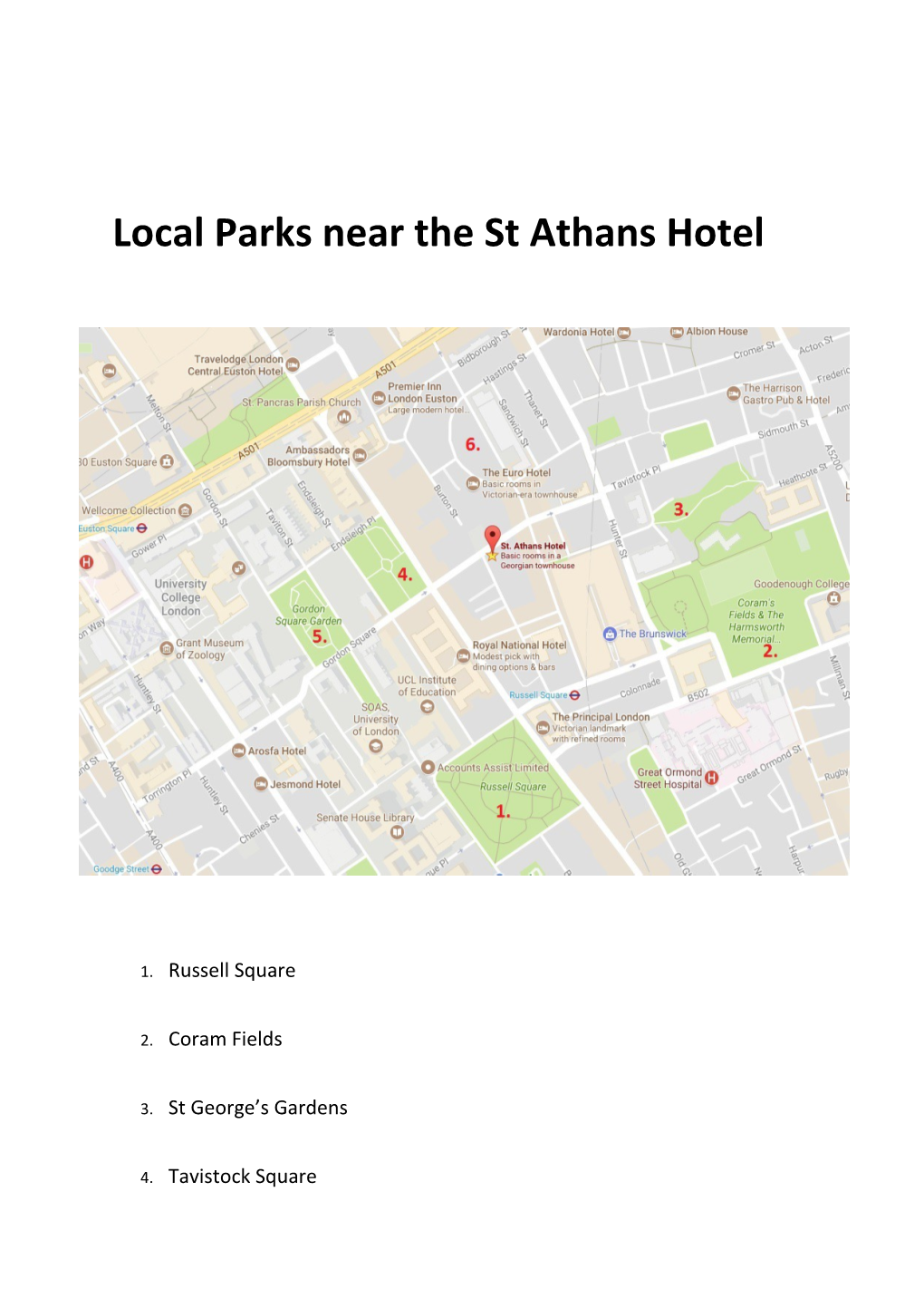 Although the St. Athanshotel Is Situated in the Heart of Busy London, It S Also Has So