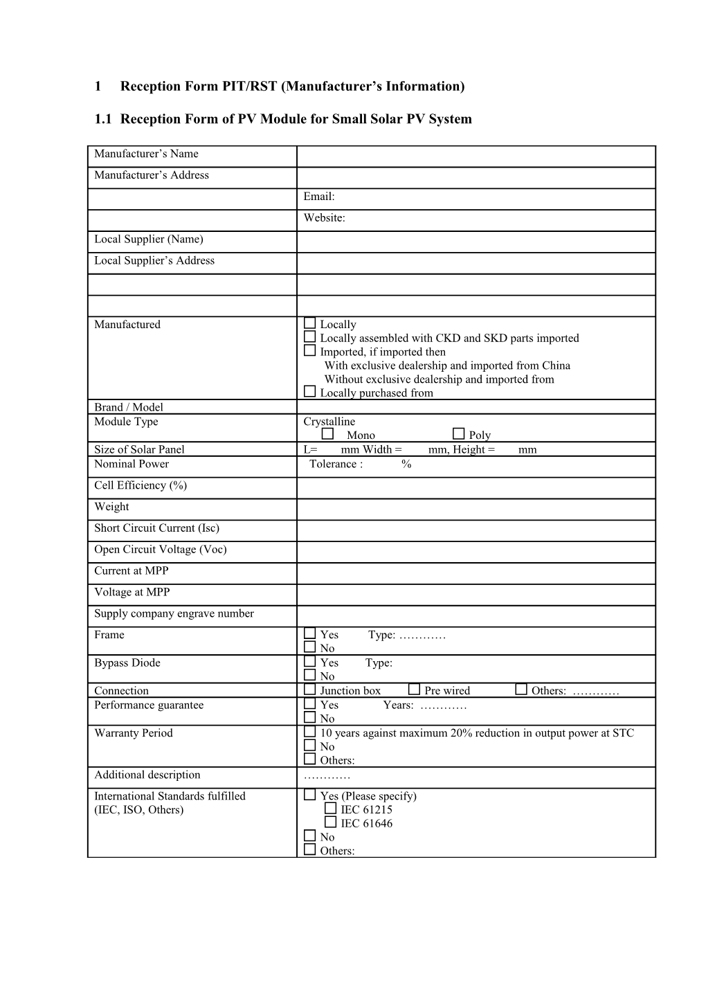 Test Report PVL-ST