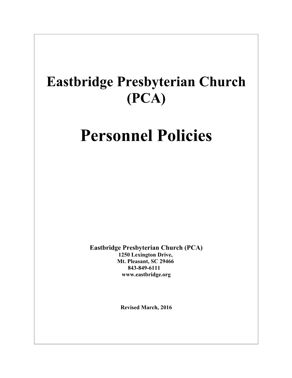 Eastbridge Presbyterian Church (PCA)