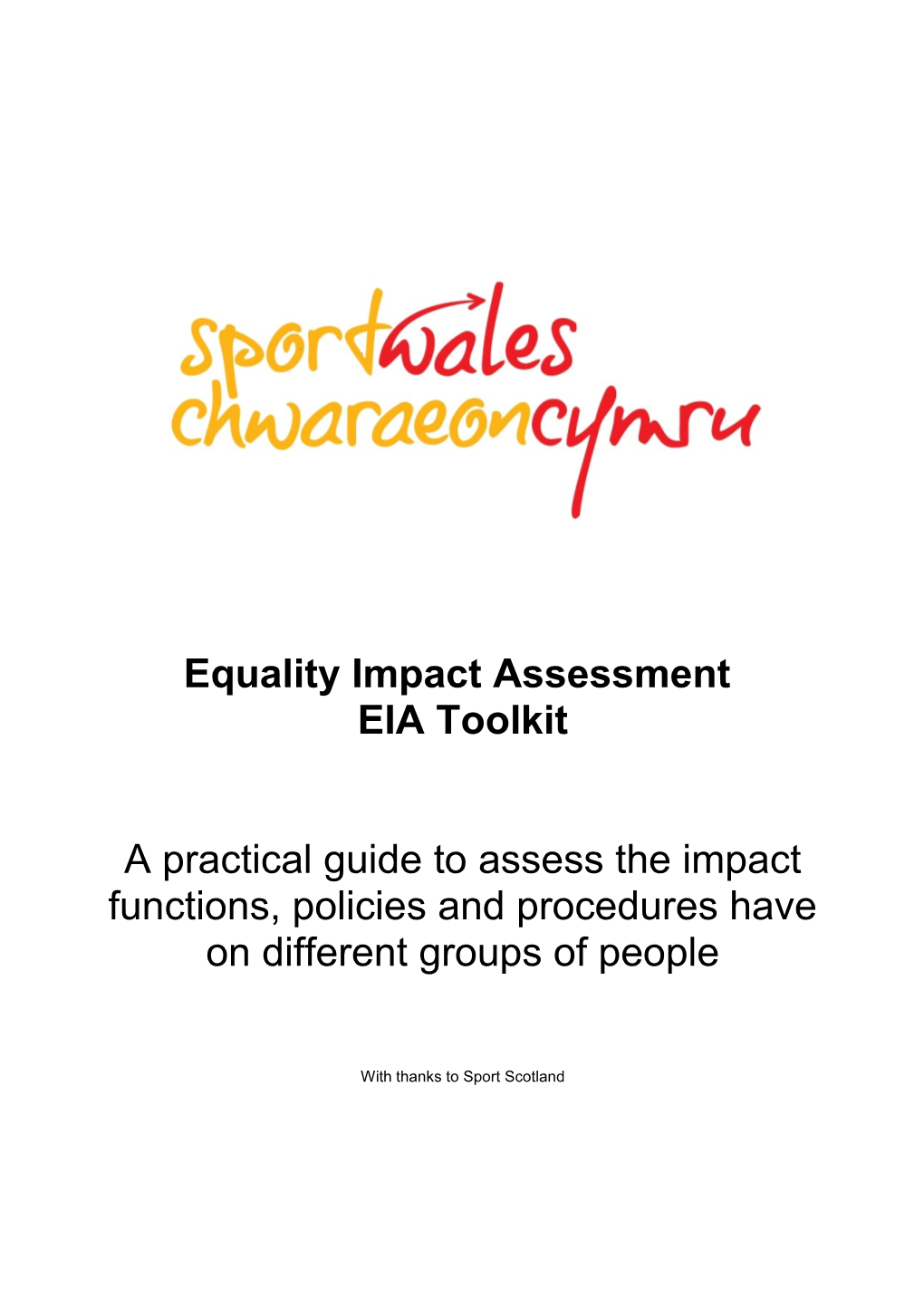 Equality Impact Asessment Toolkit