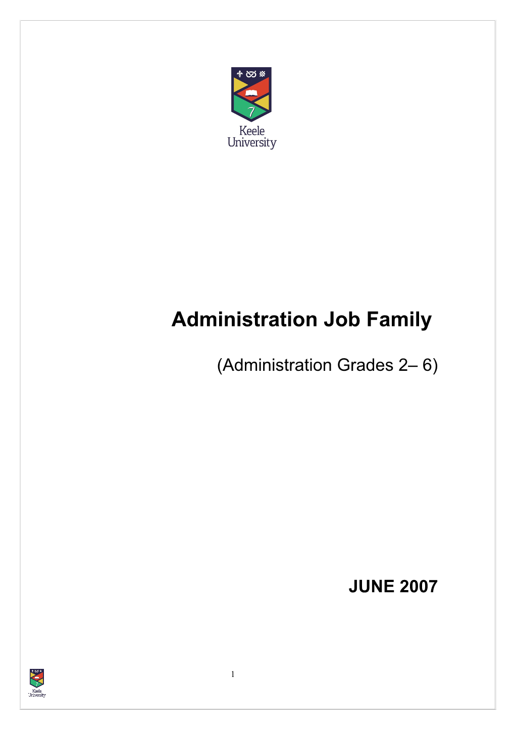 Higher Education Job Families Summary