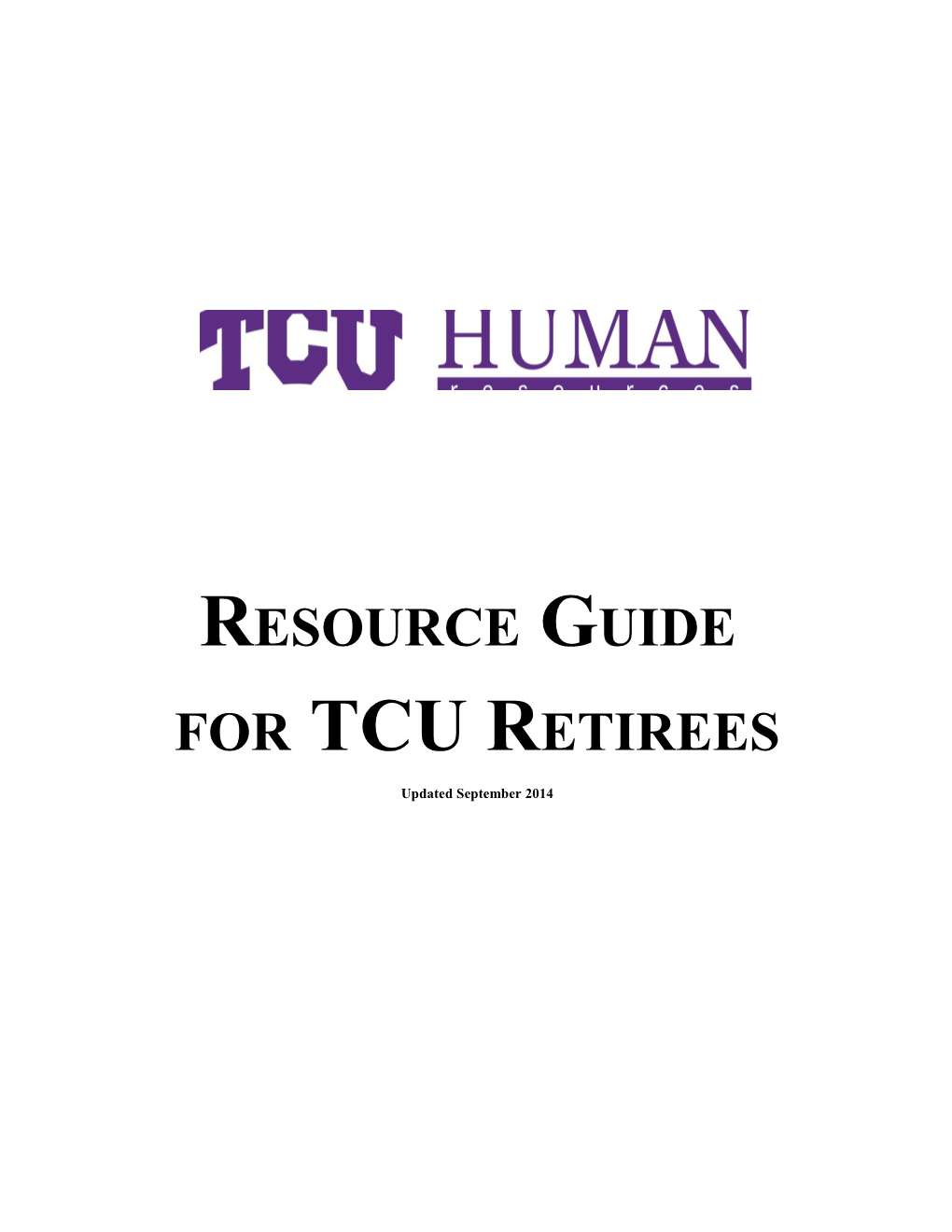 For TCU Retirees