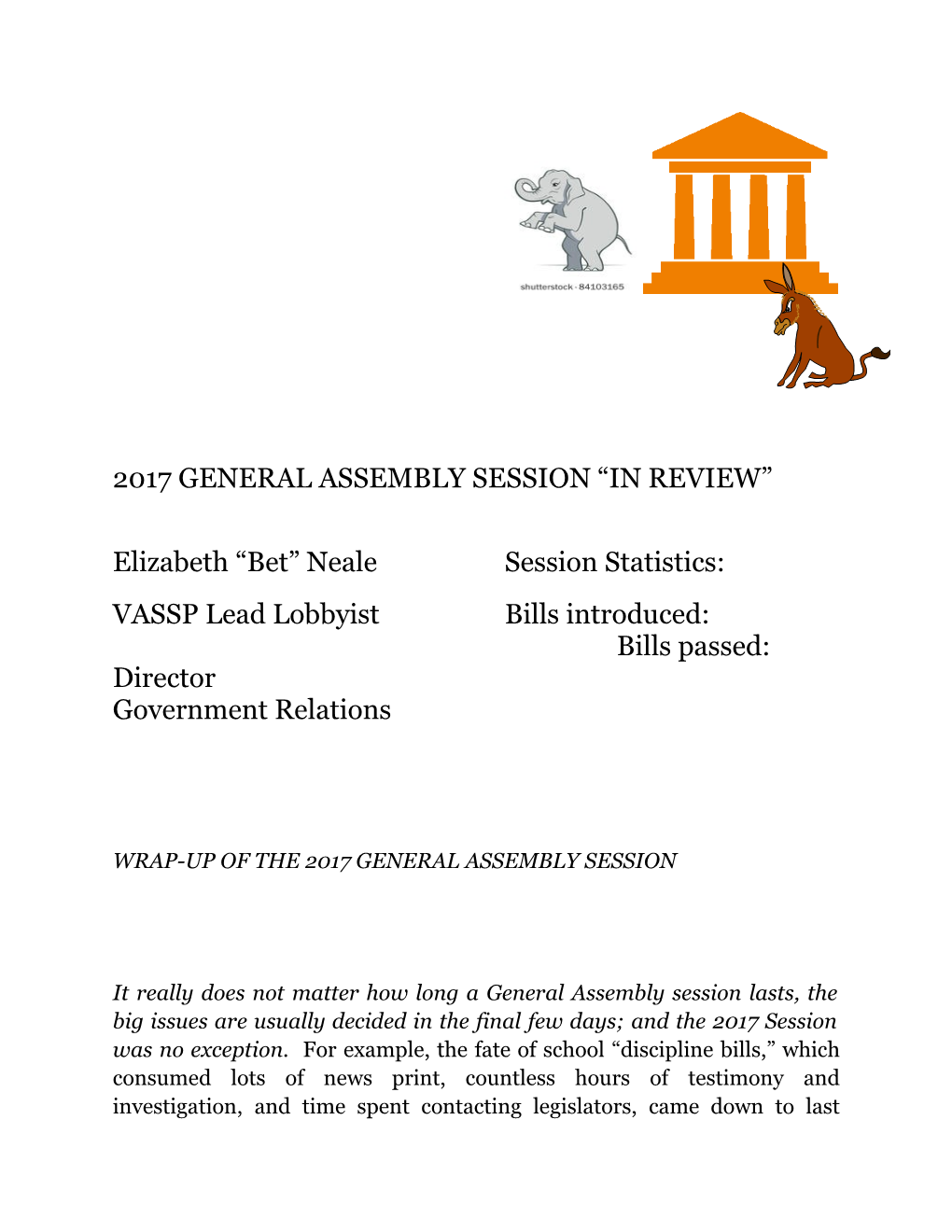 2017 General Assembly Session in Review