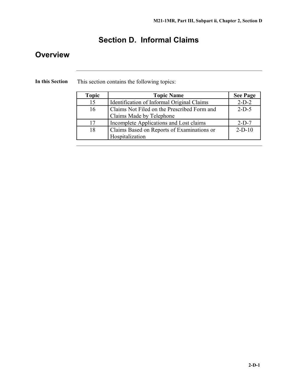 Part III, Subpart Ii, Chapter 2, Section E. Reopened Claims