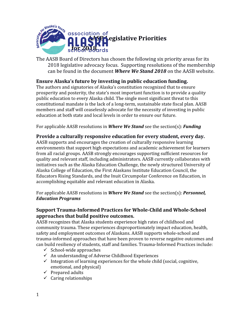 Ensure Alaska S Future by Investing in Public Education Funding