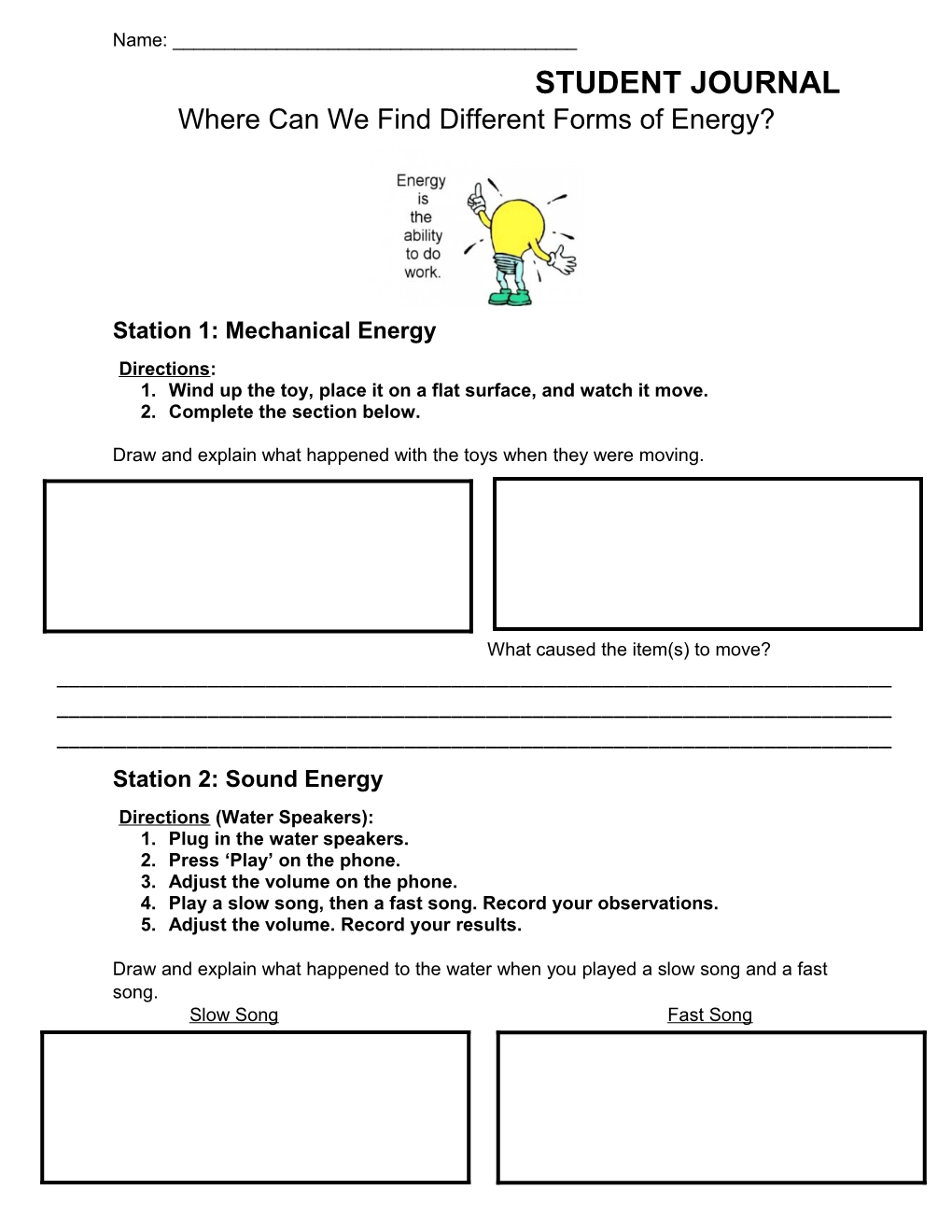 Where Can We Find Different Forms of Energy?