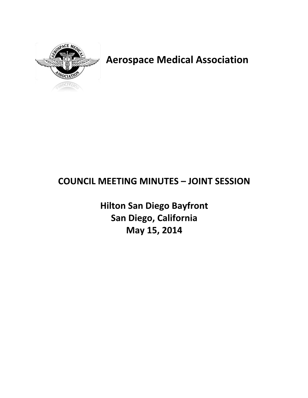 Council Meeting Minutes JOINT SESSION