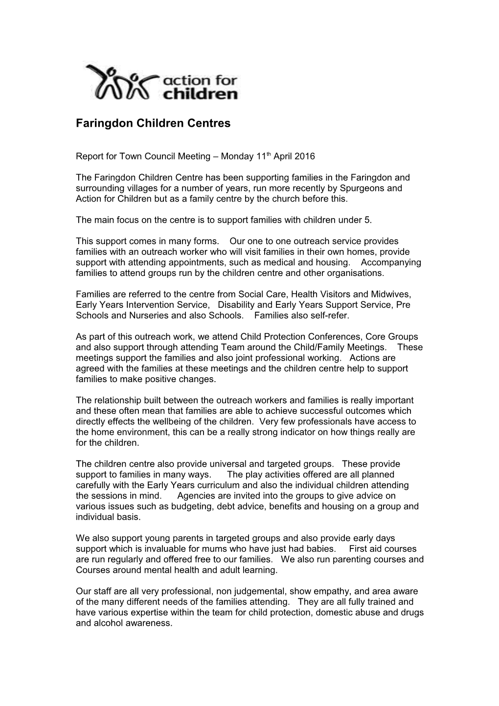 Faringdon Children Centres