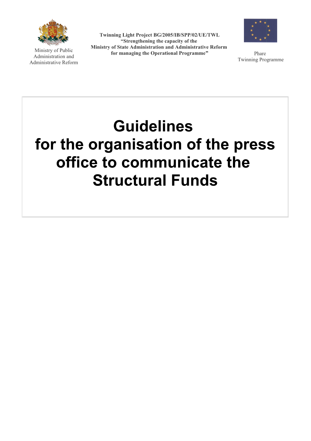 Guidelines for Communication Action Plans