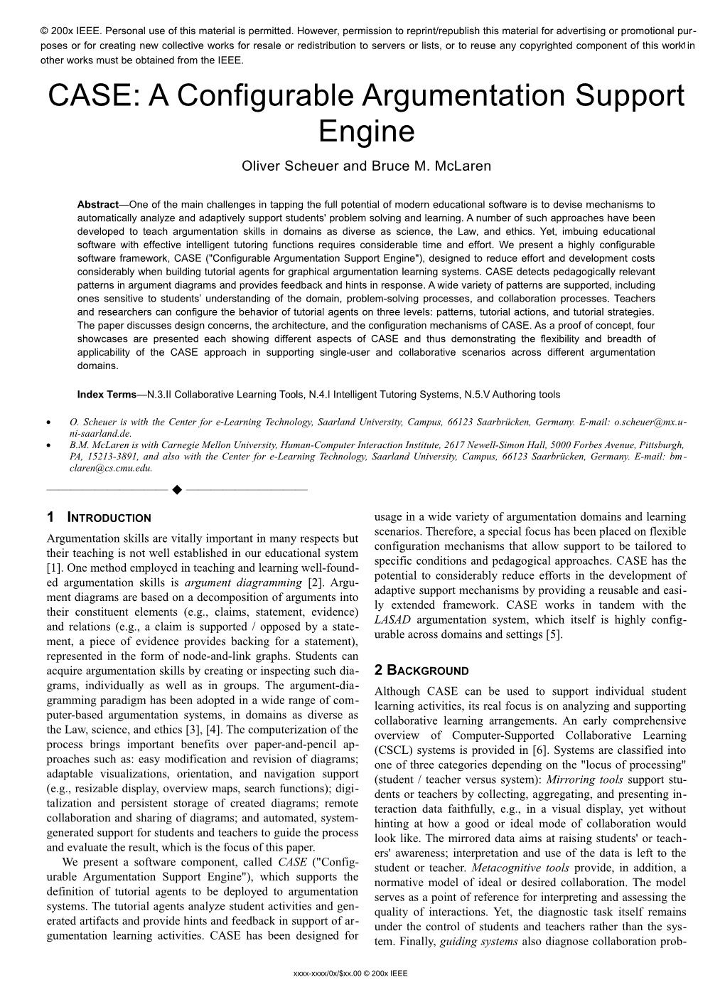 CASE: a Configrable Argumentation Support Engine