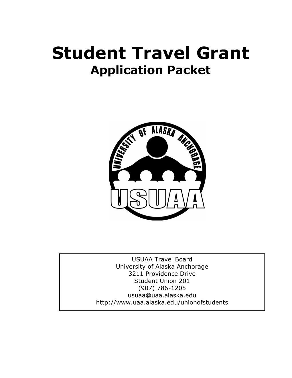 Student Travel Grant Application