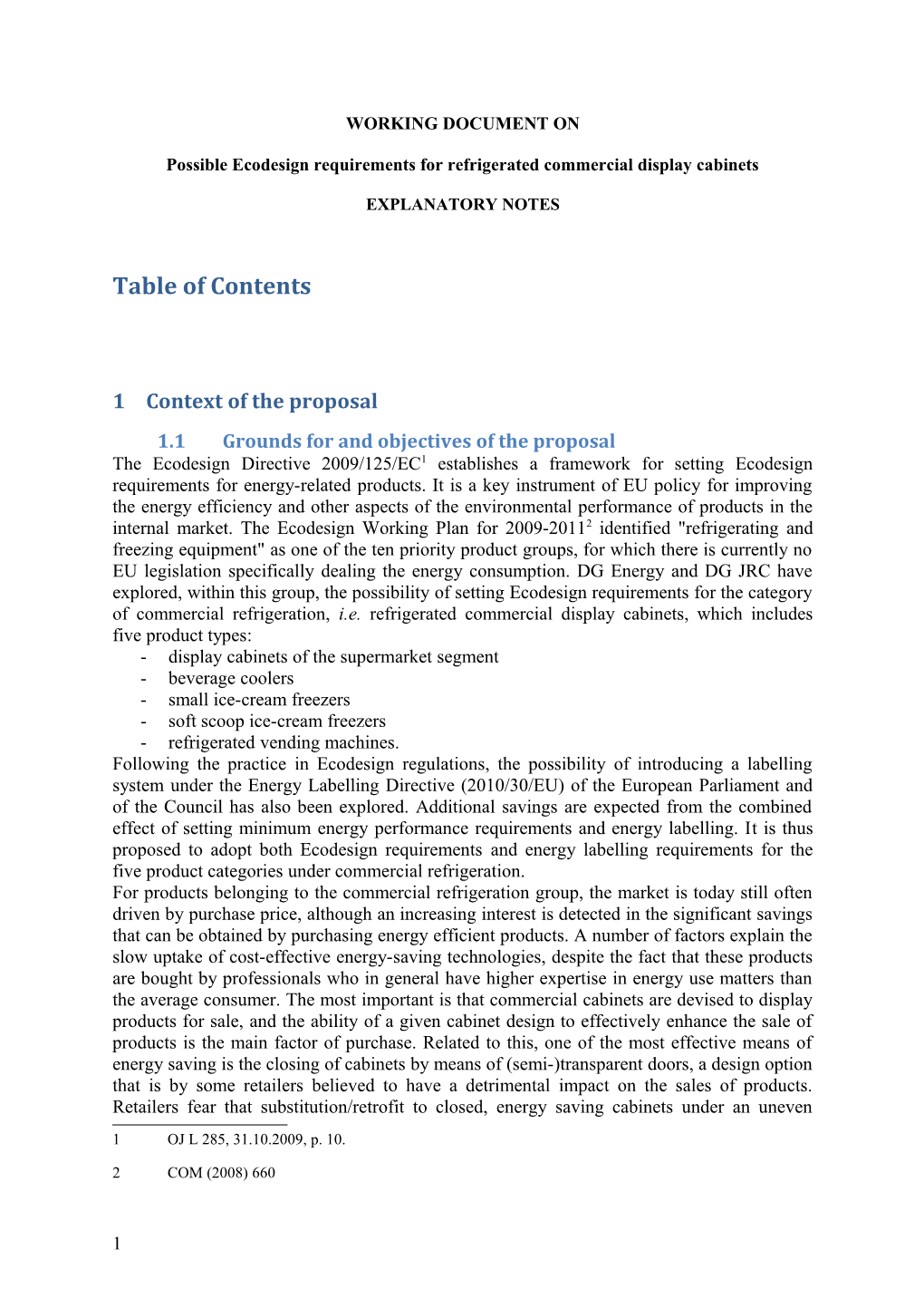 Possible Ecodesignrequirements for Refrigerated Commercial Display Cabinets