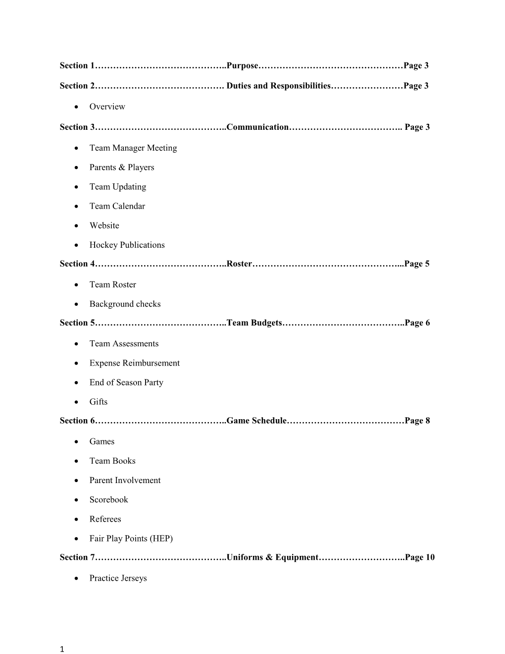 Section 2 . Duties and Responsibilities Page 3