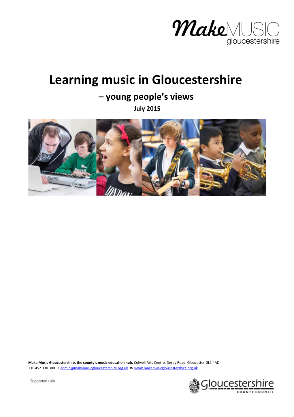 Learning Music in Gloucestershire