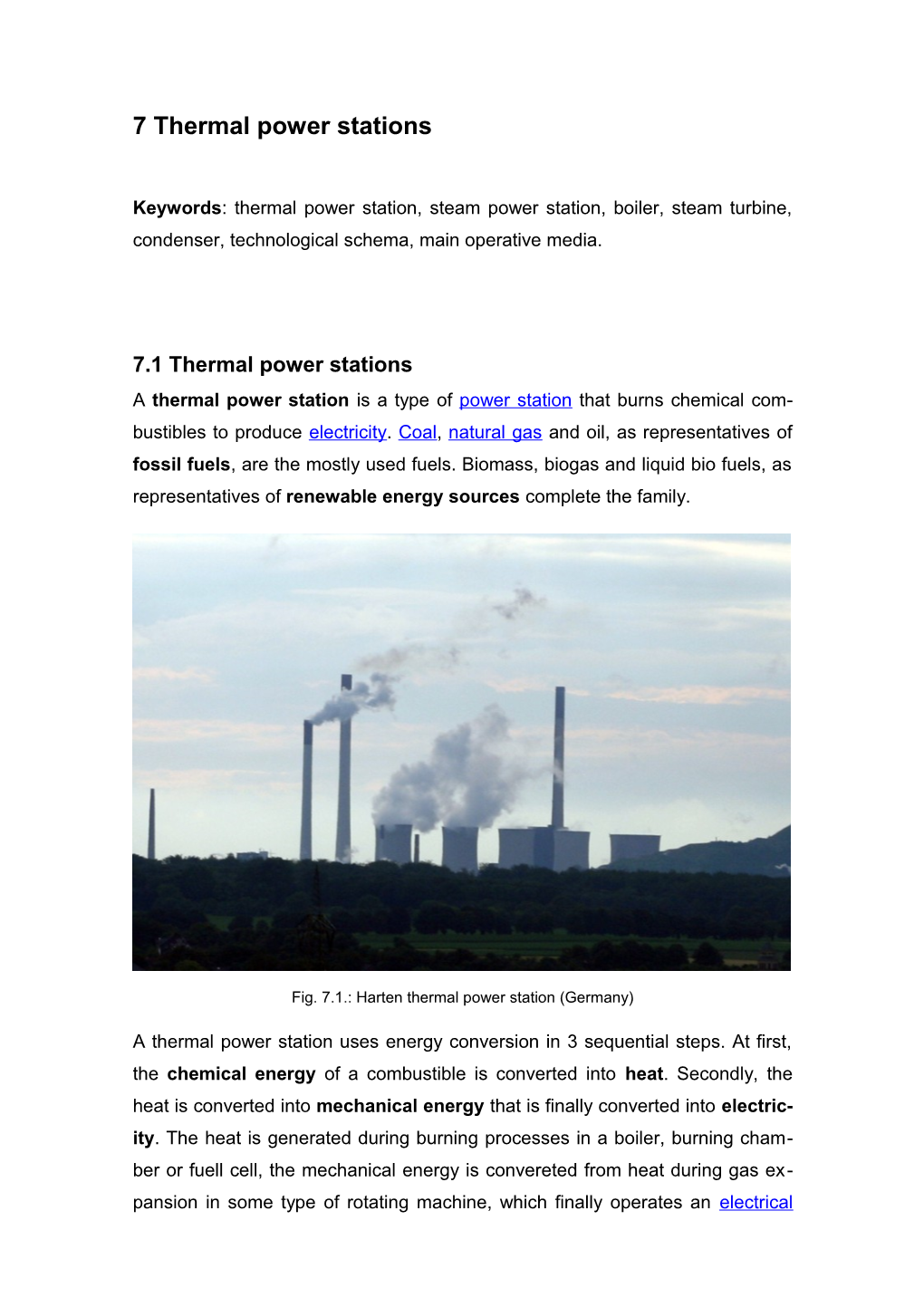 7 Thermal Power Stations